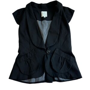 Mason by Michelle Mason Blazer Vest Black Size 8